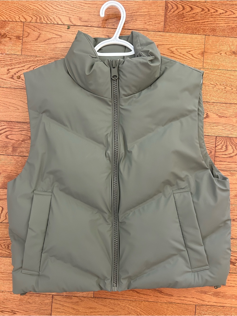 Women’s Olive Green Puffer Vest
